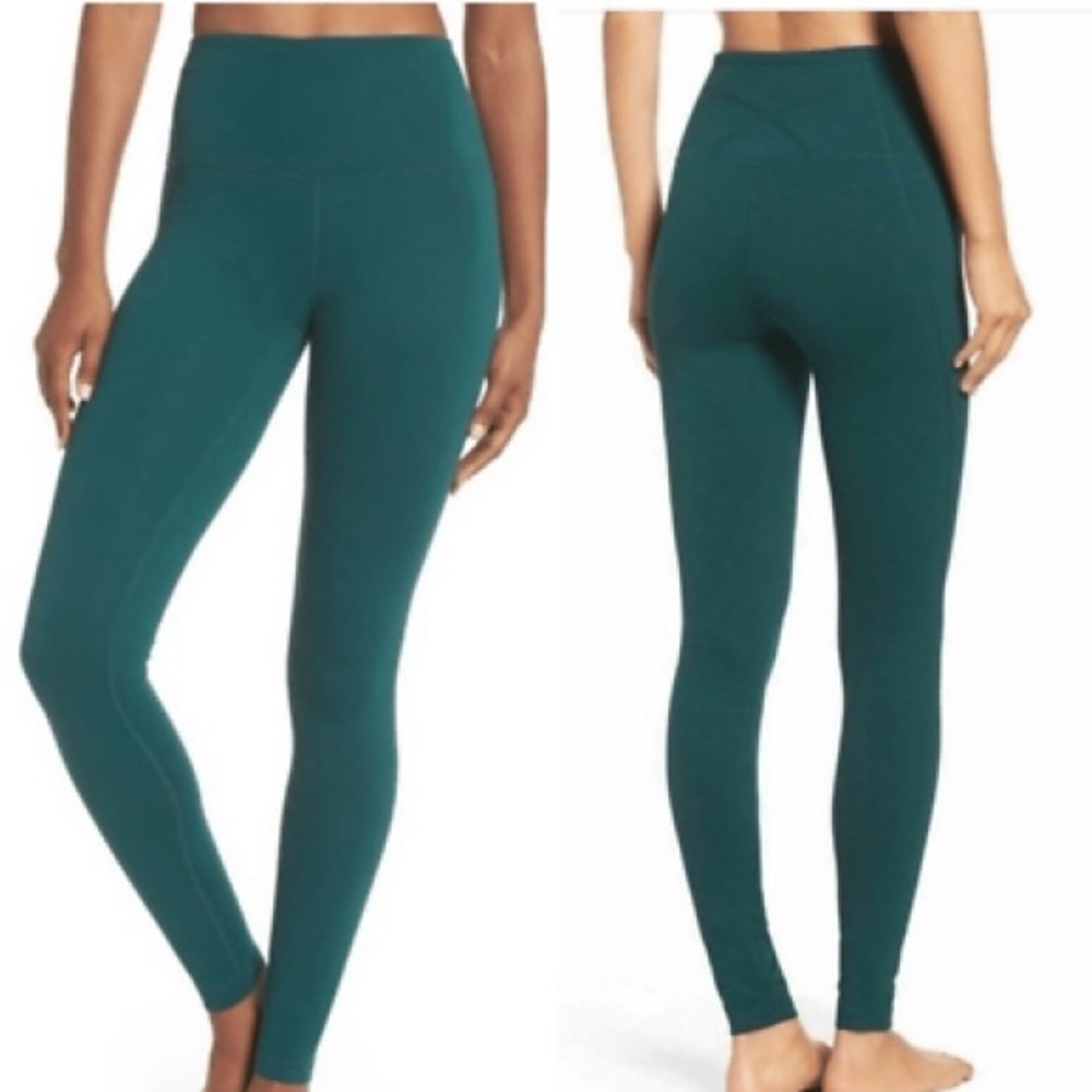 Zella live in high waisted leggings - dark green